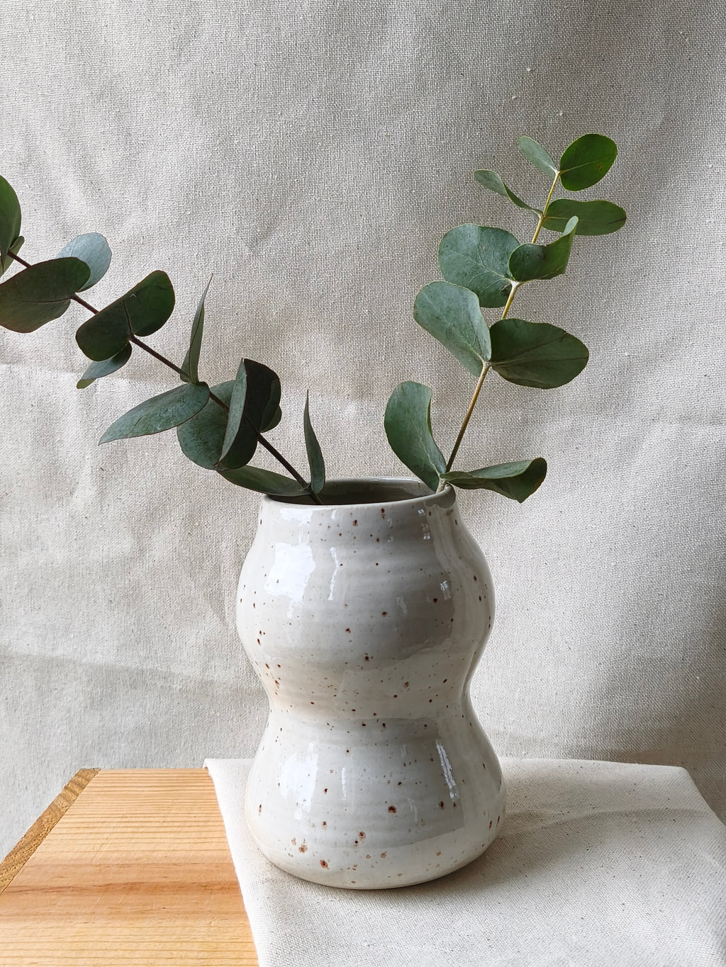 Vase scandinave neige