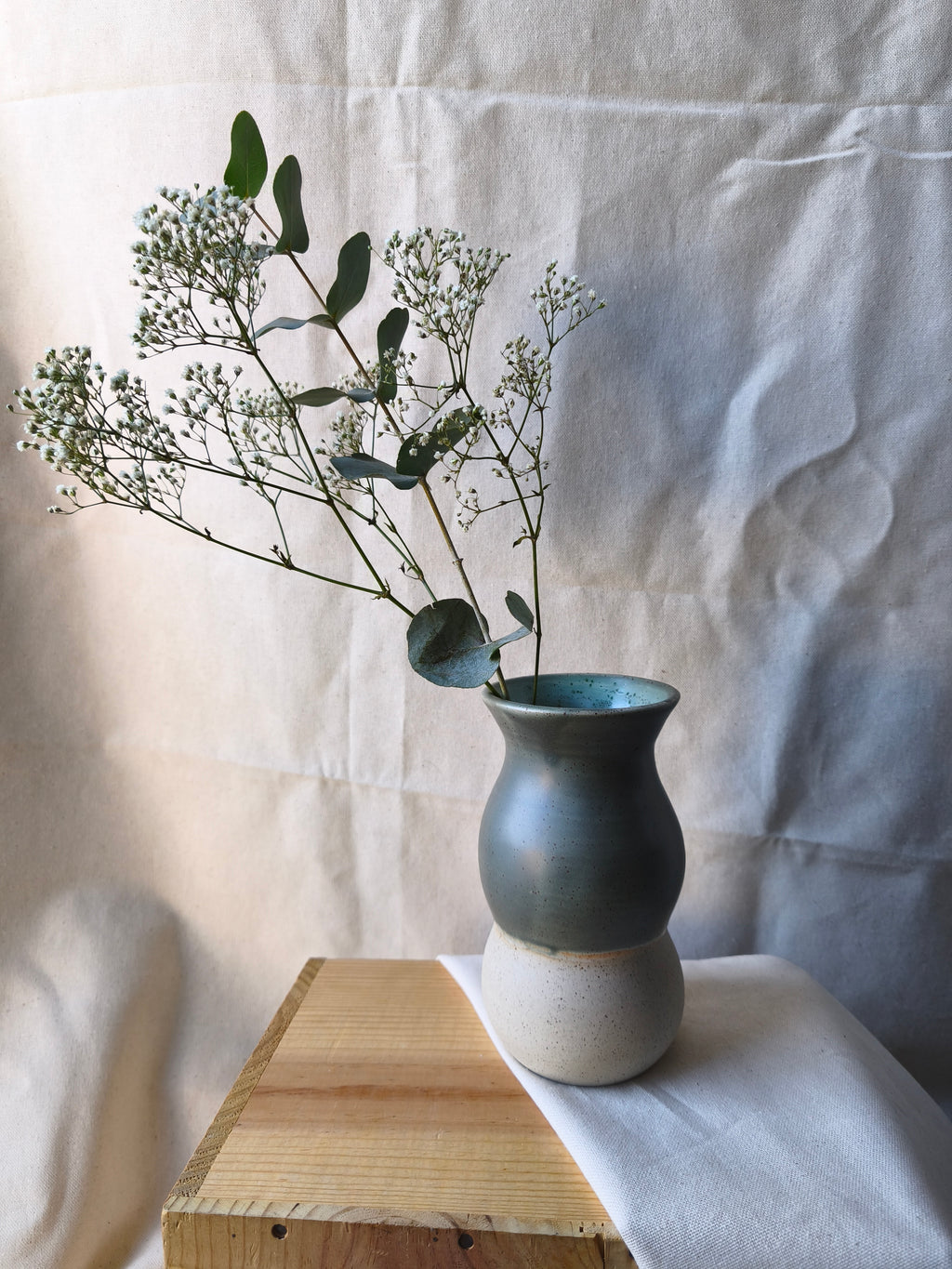 Vase scandinave vert