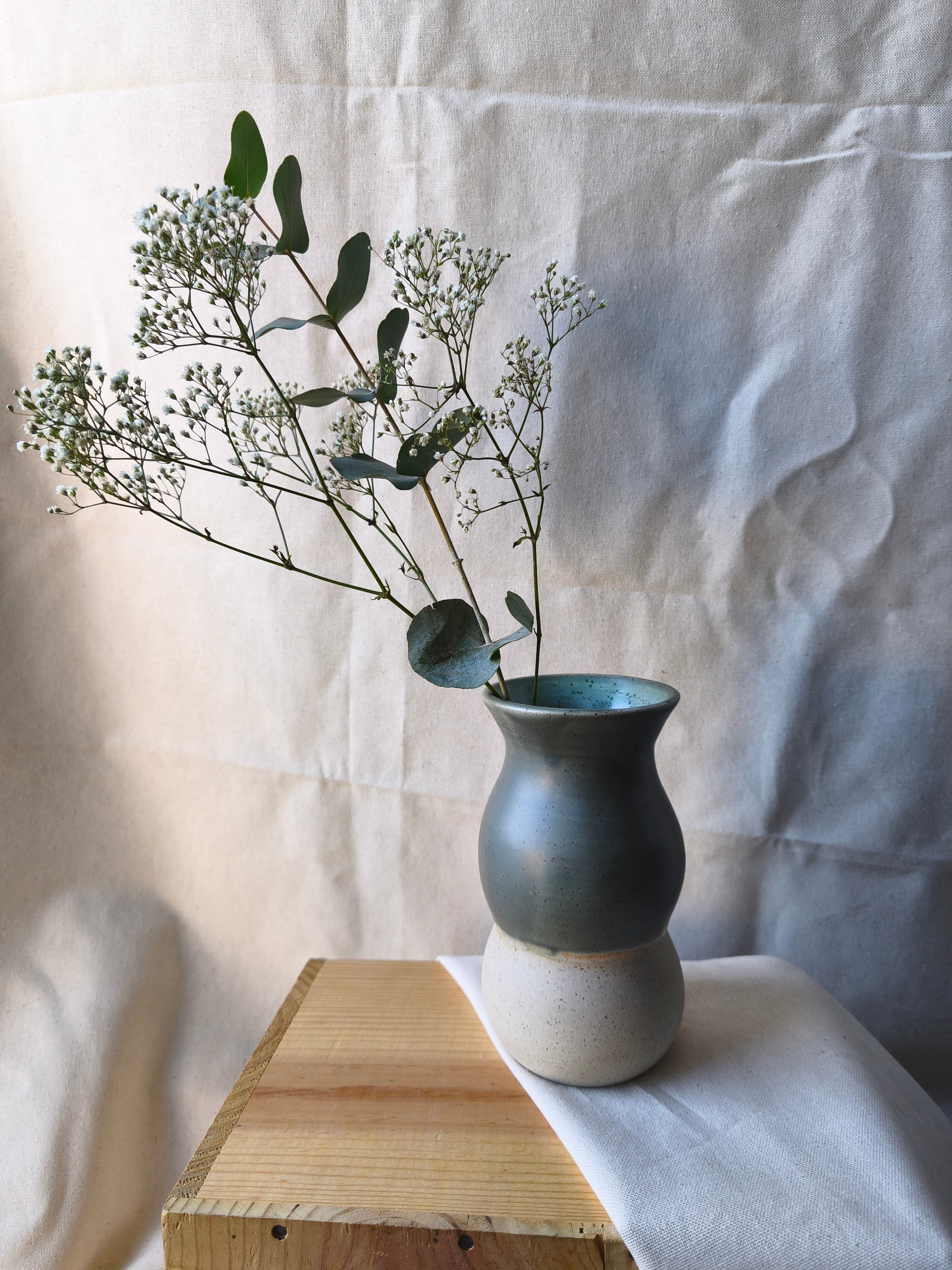 Vase scandinave vert